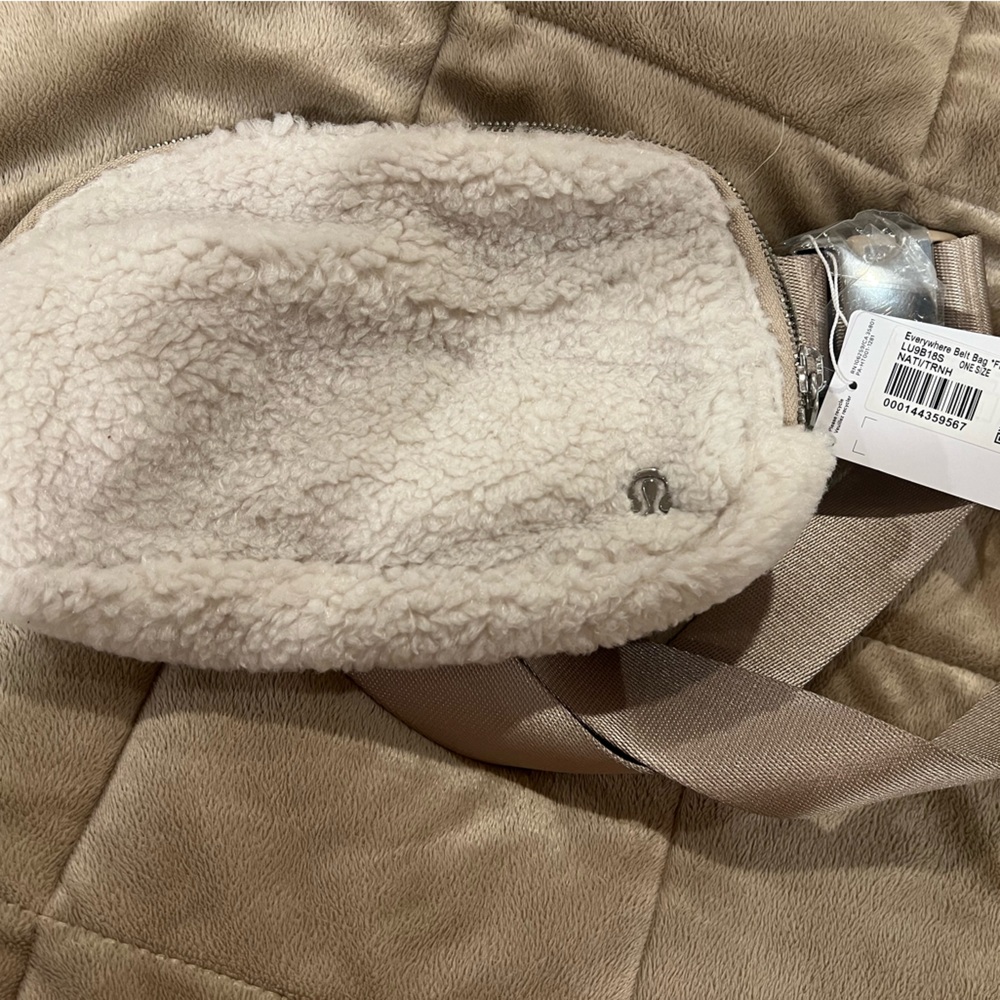 Lululemon Athletica Beige Sherpa Belt Bag